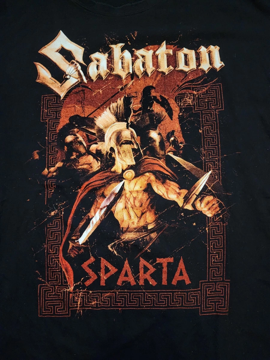 Sabaton Sparta 2006 Black T Shirt Size 3X Double Sided Print | EBay