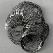 Gunmetal Plated Steel Memory Beading Wire 50mm 55mm Jewelry Q200 Coils per Pkg