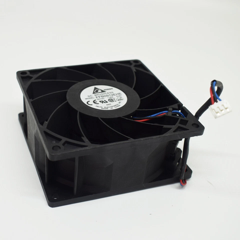 1pc Delta High Airflow DC Fan FFB0912EHE 92mmx38mm 9038 12V 1.5A 3 wire - Image 4 of 4
