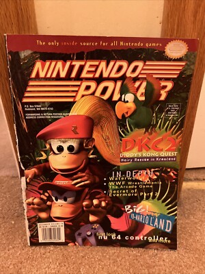 Nintendo Power Magazine Volume #79 December Diddy Kong *With Poster & Cards*