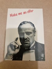 Postcard. Actor Actress. Marlon Brando. The Godfather. 1980s. Vintage