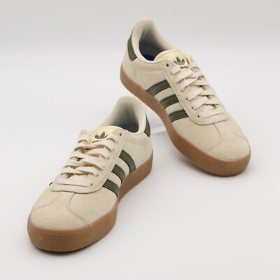 Size 10 - adidas Gazelle ADV Ecru Tint Focus Olive for sale online
