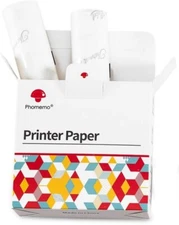 Phomemo Thermal Adhesive Paper Set White 77mm x 3.5m, 3 Rolls