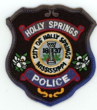 MISSISSIPPI MS HOLLY SPRINGS POLICE NICE 3 INCH TALL PATCH SHERIFF
