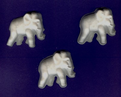 Elephant plaster of Paris painting project. Set of 6!