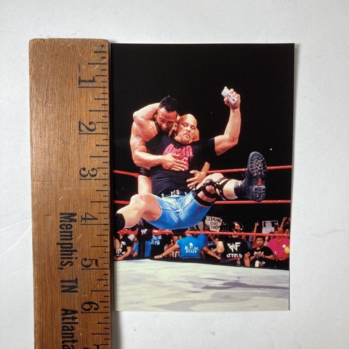 WWF Picture Card #35 Stone Cold Steve Austin and The Rock 1999 Titan Sports - Picture 5 of 6