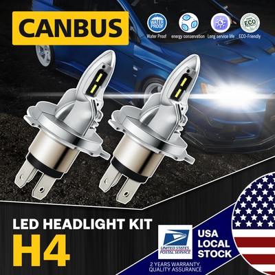 For Nissan Pathfinder 1999-2004 H4 9003 LED Headlight Bulbs Hi Low Beam 20000LM