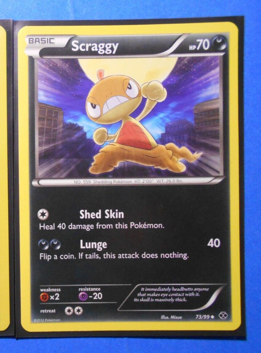 Scraggy 73/99 Pokemon card BW Next Destinies common NM