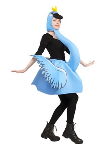 W-M4-1 Mens Womens Adult Swan Blue Birds Book Week Costume OSFM - Picture 10 of 11