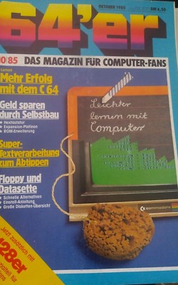 64er (64´er) 10/85 Oktober 1985 C64 Commodore (Selbstbau, Textverarbeitung)