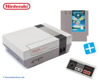 Nintendo NES - Konsole + Mega Man 3 + Original Controller + Zub.