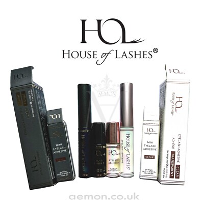 House of Lashes Wimpernkleber, Wimpernkleber klar-transparent ODER dunkel-schwarz GENU