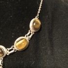 VINTAGE Native American Jeweler Sterling Silver & TIGER EYE Necklace,  ca 70's — photo 3
