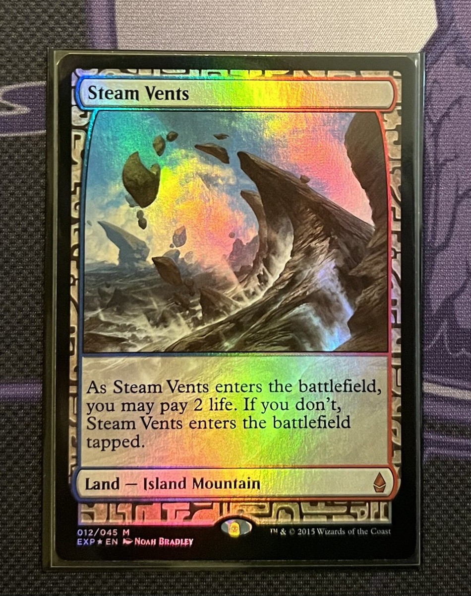 MTG 蒸気孔/Steam Vents Zendikar Expeditions Foil Steam Vents NM+ Zendikar Expeditions | eBay