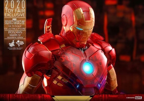 Iron Man 2 Mark IV Holographic Version 1:6 Figur Hot Toys MMS568 32 cm OVP Neu - Bild 13 von 24