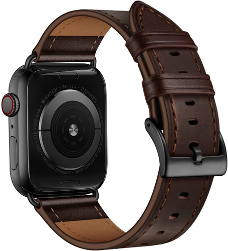 Compatible with Apple Watch Band 42Mm 41Mm 40Mm 38Mm, Genuine Leather Band Repla - Picture 2 of 12