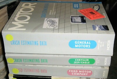 Motor Car Crash Estimating Data Collision Guide,2002,Ford,GM,Chrysler,Domestic