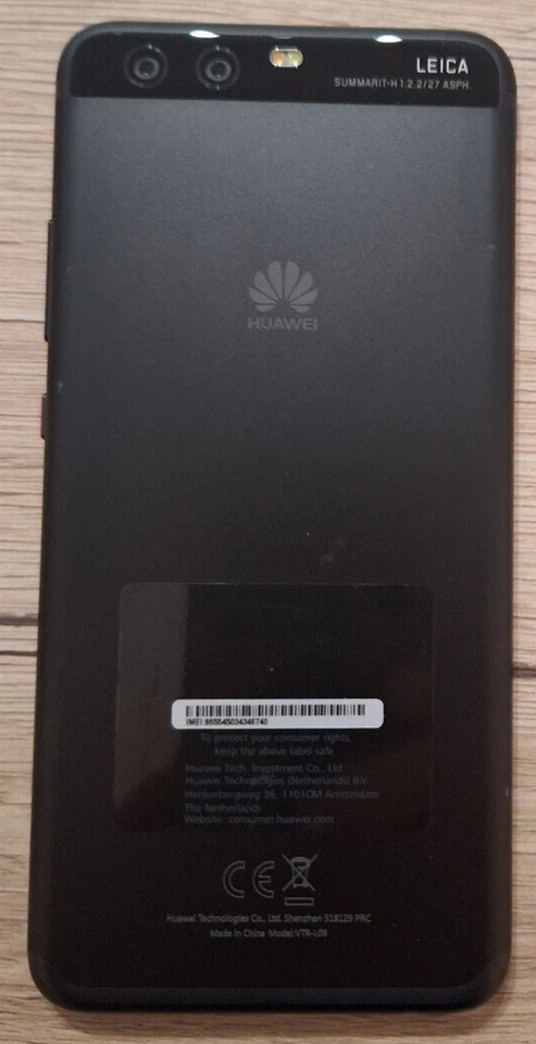 HUAWEI P10 VTR-L09 GRAPHITE BLACK SBLOCCATO - Immagine 2 di 4