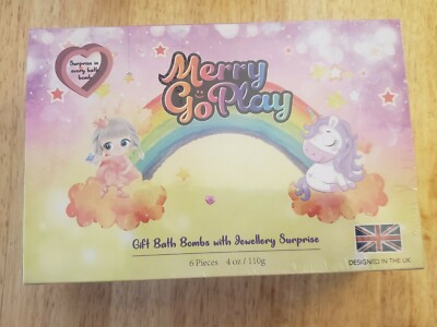 MerryGoPlay Gift Bath Bombs for Kids, Jewelry Charm Bracelets Surprise inside 