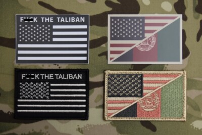 Taliban Sticker F*** THE TALIBAN - USA Afghanistan Flag Patch & Sticker Set US Army OEF ...