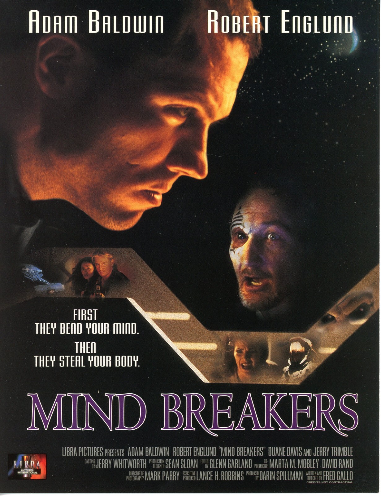 Adam Baldwin Robert Englund Mind Breakers Video Sell Sheet Promo