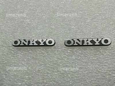 2 pieces For ONKYO speaker Logo Nameplate Badge Replacement Piece