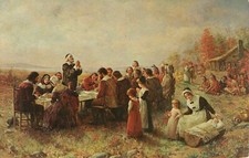 "THE FIRST THANKSGIVING", PLYMOUTH, MA  - PC4832