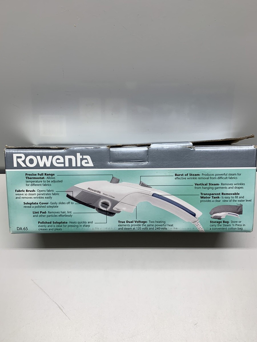 Fer à Repasser Vapeur Rowenta Steam N Press – Idéal Voyage, Double Voltage, Avec étui De Transport (occasion, Testé)