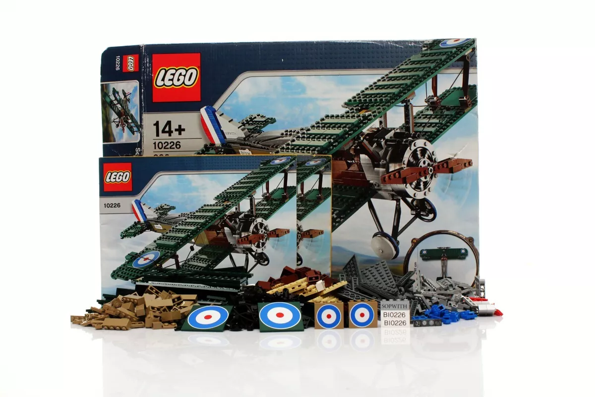 Lego Sculptures Set 10226 Sopwith Camel 100 complete