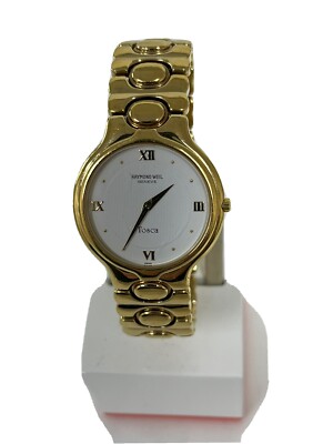 Raymond Weil Mens unisex 32mm 18k Electroplate Tosca Gold Watch