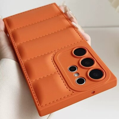 For Samsung A06 A16 A05S A05 A25 A55 A35 A52s Down Jackets Soft Phone Case Cover