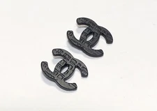 CHANEL CH 5435 Black Matte Replacement Temple Side Icon Logo Genuine