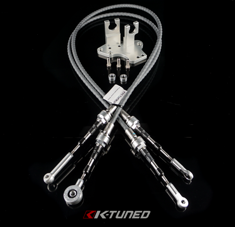 K-Tuned Race-Spec Shifter Cables H / F-Series & Bracket H22 for Integra & Civic