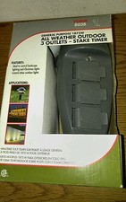 Tork 803B 3-Outlet Mechanical Outdoor Stake Timer Lot of 5