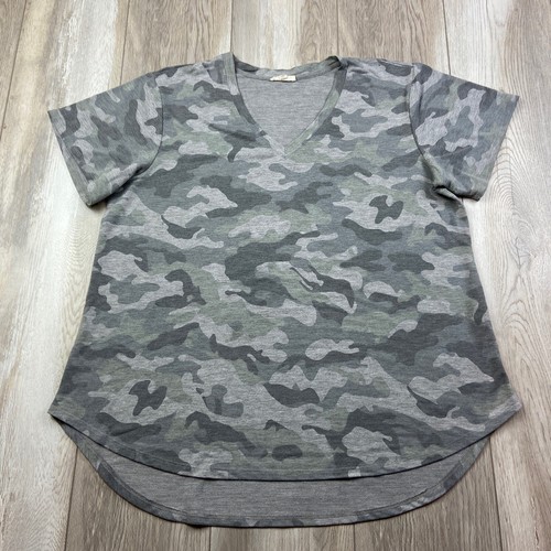 Jane And Delancey Shirt Womens 1X Gray 