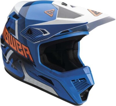 Answer 447772 Blue/White/Orange Youth Small AR1 Vendetta Helmet