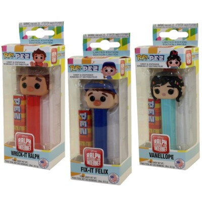 Funko POP! PEZ Dispensers - Wreck-It Ralph - SET OF 3 (Vanellope