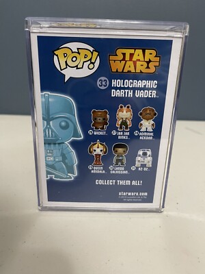 Star Wars Funko Pop #33 Blue Box - Holographic Darth Vader | eBay