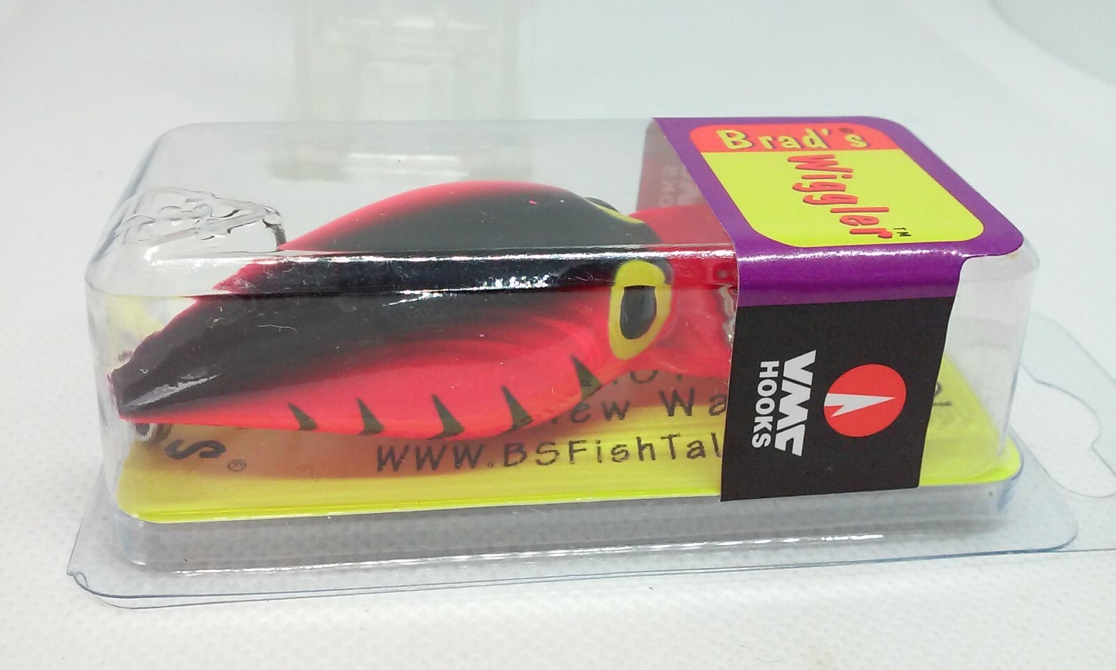 Brad's Wiggler Wiggle Wart Red Herringbone 3" Deep Crankbait 3/8oz