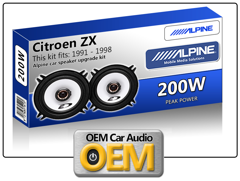 Citroen ZX Front Door speakers Alpine 13cm 5.25