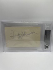 Judy Johnson Signed Index Card Beckett Auto