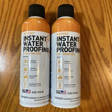 2 Cans Gear Aid Revivex Outdoor Gear 5 oz.  Instant Water Repellent Tent Boots
