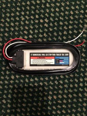 2X6" 10 LED White Oval Sealed Turn Brake Stop Tail Light Truck Trailer RV Boat E - Foto 5