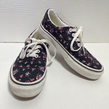 Vans Floral Lace Up Shoes Girls Size 3