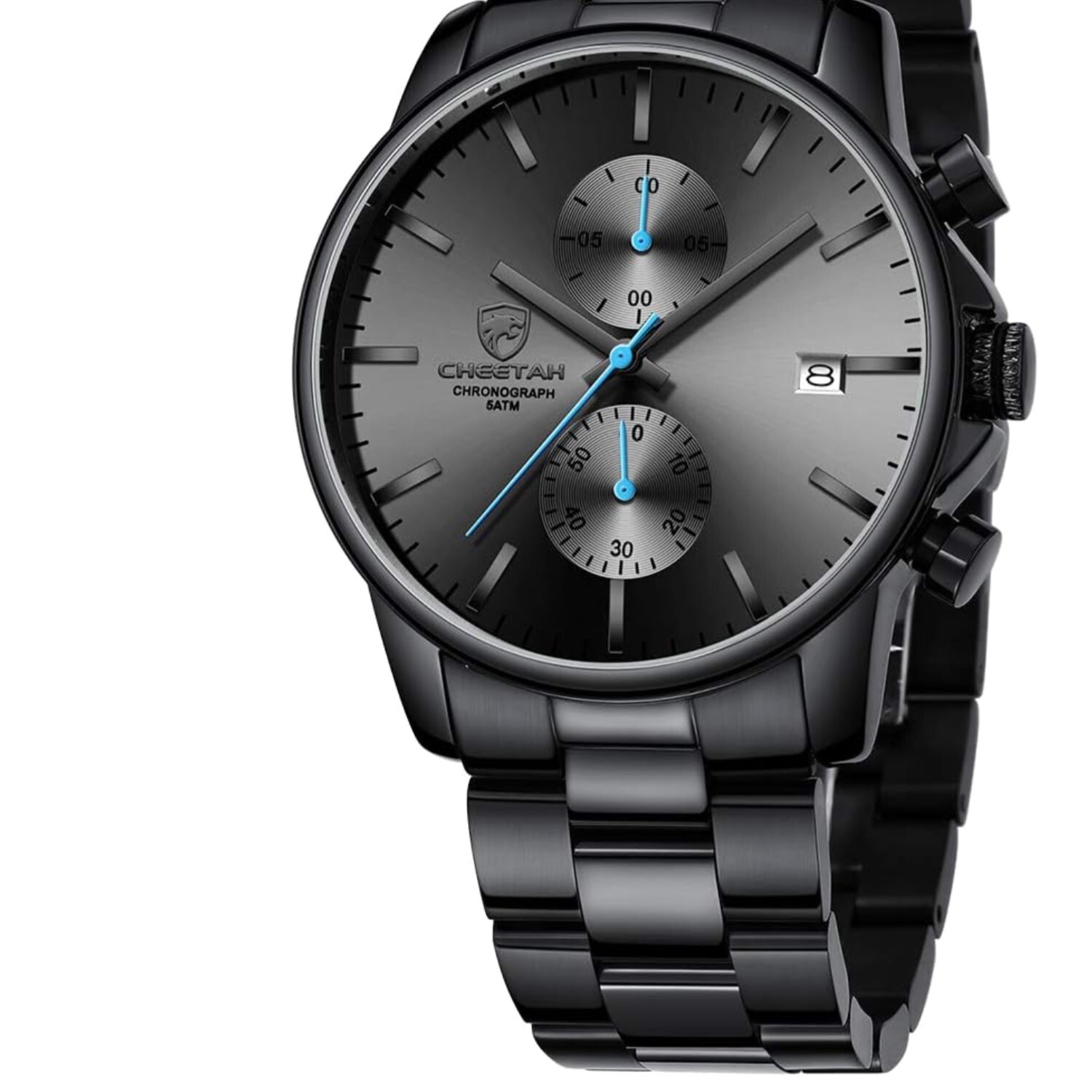 Stylish Waterproof Japanese Quartz Chronograph Watch for Men