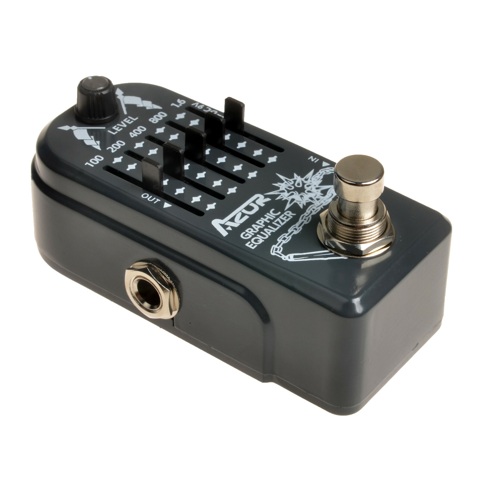 Azor Pedal EQ AP322 Graphic Equalizer Guitar Pedal 9V Mini Guitar