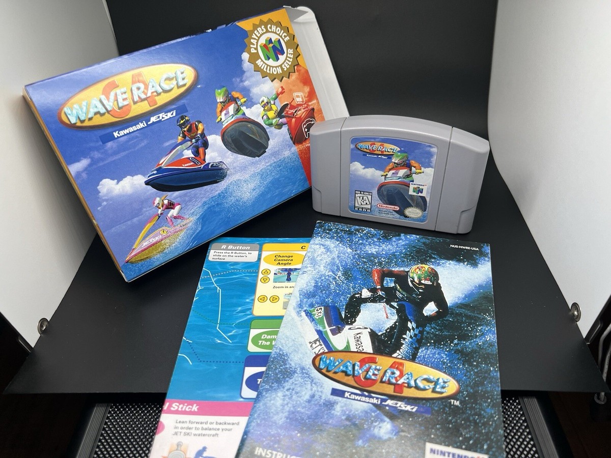 Wave Race 64 Authentic CIB Mint Condition Nintendo 64 Player's
