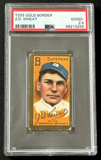 1911 T205 Zach Wheat PSA 2.5 GOOD+ HOF Brooklyn Superbas