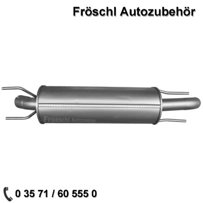 für Opel Omega B 2.2DTi 2.5TD 2.5DTi Auspuff Endtopf Endschalldämpfer a*