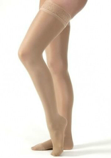 Jobst Womens UltraSheer Compression Thigh Stockings 30-40 mmhg Silicone Supports Tania, popularna wyprzedaż